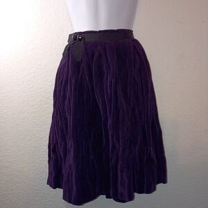 3.1 Phillip Lim Purple Velvet Skirt sz 8 Silk Lined